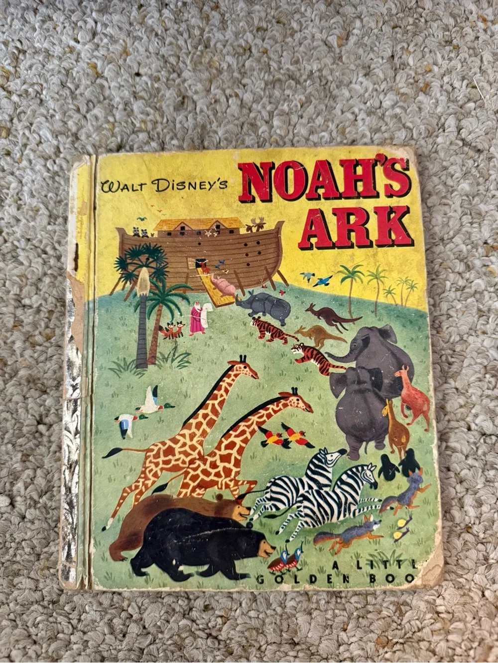 Walt Disney's Noah's Ark - Yellow & Green Kids Learning Book